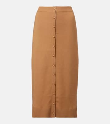 Midirock aus einem Wollgemisch | Victoria Beckham