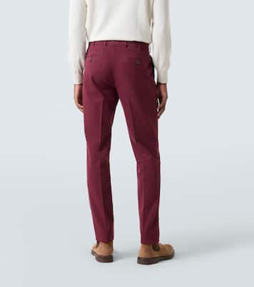 Cotton gabardine slim pants | Brunello Cucinelli