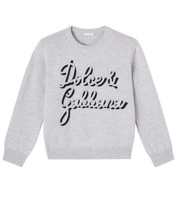 Logo virgin wool sweater | Dolce&Gabbana Kids