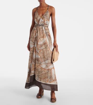 Espadrilles compensées en cuir | Brunello Cucinelli