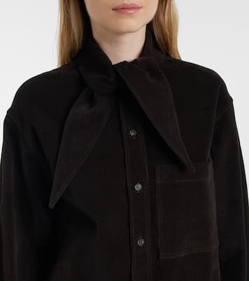 T-shirt en velours côtelé de coton | Ferragamo