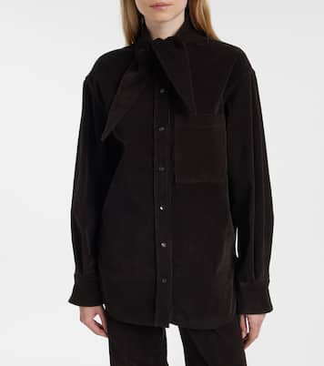 T-shirt en velours côtelé de coton | Ferragamo