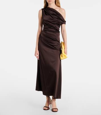 Phare silk-blend satin cocktail dress | Staud