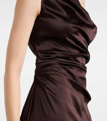 Phare silk-blend satin cocktail dress | Staud