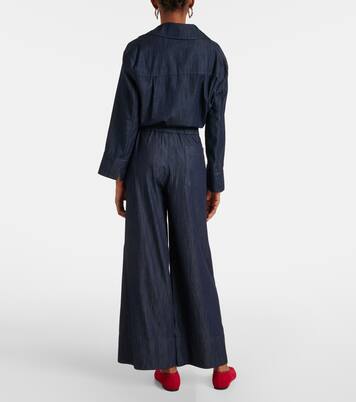 Jour cotton chambray wide-leg pants | 'S Max Mara