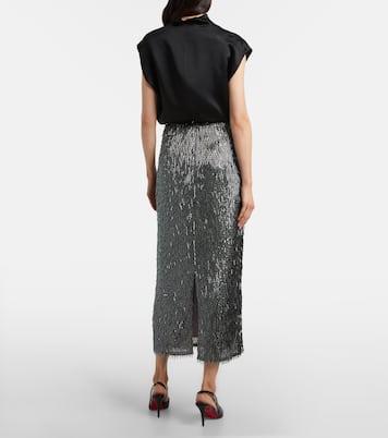 Sequined high-rise pencil skirt | Erdem