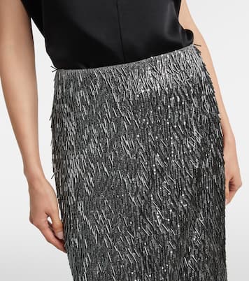 Sequined high-rise pencil skirt | Erdem