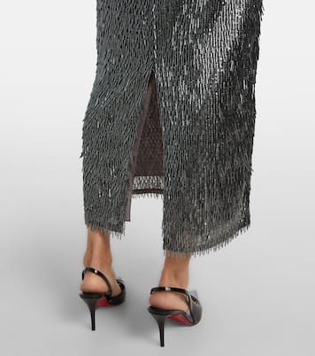 Sequined high-rise pencil skirt | Erdem