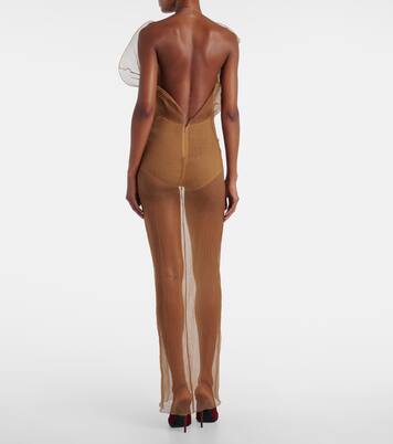 Sheer silk organza gown | Magda Butrym