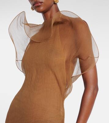 Sheer silk organza gown | Magda Butrym