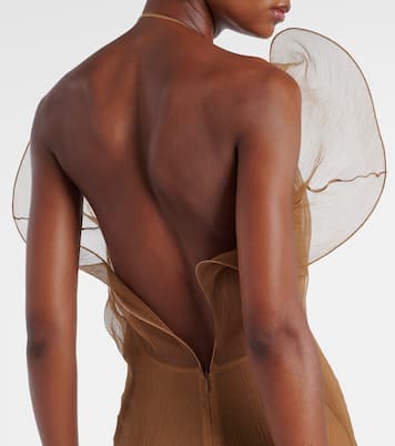 Sheer silk organza gown | Magda Butrym