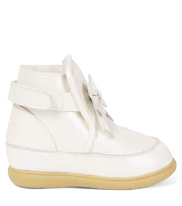 Baby Cemilla bow-detail leather boots | Donsje