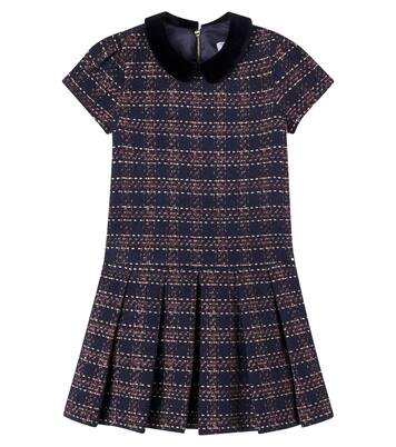 Kleid aus Tweed mit Samt | Tartine et Chocolat