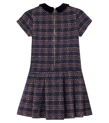 Kleid aus Tweed mit Samt | Tartine et Chocolat