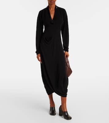 Draped crêpe jersey maxi dress | Lemaire