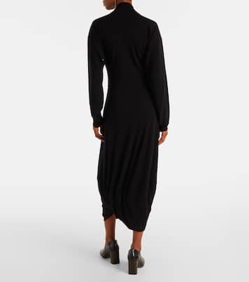 Draped crêpe jersey maxi dress | Lemaire