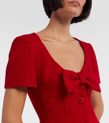 Wool-blend tweed minidress | Valentino