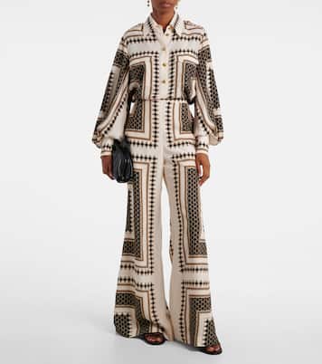 Printed wide-leg pants | Zimmermann