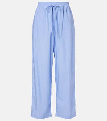 Orien striped cotton wide-leg pants | The Row