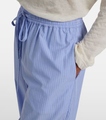Orien striped cotton wide-leg pants | The Row