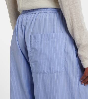 Orien striped cotton wide-leg pants | The Row