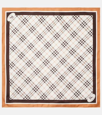 Burberry Check silk twill scarf | Burberry