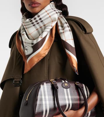 Burberry Check silk twill scarf | Burberry