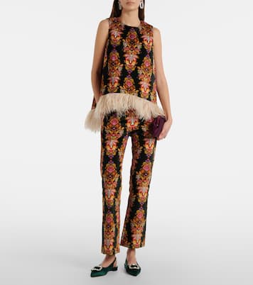 Pantaloni flared 24/7 in cotone con stampa  | La DoubleJ