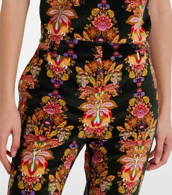 Pantaloni flared 24/7 in cotone con stampa  | La DoubleJ