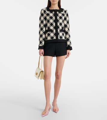 Slingback-Pumps VLogo Signature 80 aus Jacquard | Valentino Garavani