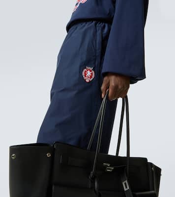 Logo oversized cotton-blend jersey track pants | Balenciaga