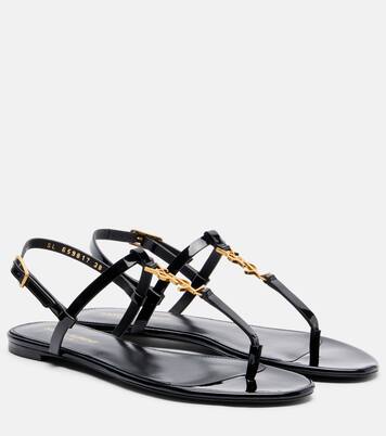 Sandali infradito Cassandre in vernice | Saint Laurent