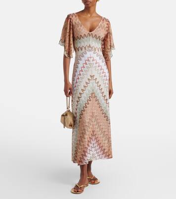 Lamé midi dress | Missoni