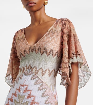 Lamé midi dress | Missoni