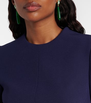 Abito midi Luisa in crêpe con cintura | Safiyaa