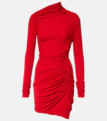 Lilies Svita jersey ruched minidress | Rick Owens