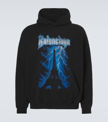 Sweat-shirt à capuche en coton | Balenciaga
