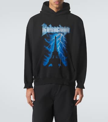 Sweat-shirt à capuche en coton | Balenciaga