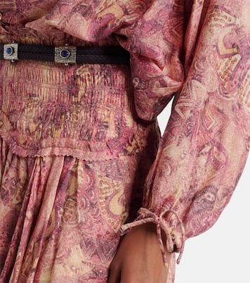 Charis printed ruffled silk blouse | Isabel Marant