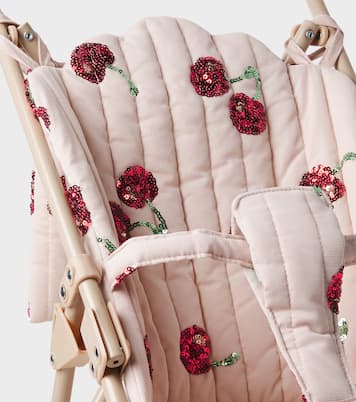 Poussette pour poupée à finitions en tulle à sequins | Konges Sløjd