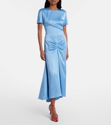 Abito midi in raso | Victoria Beckham