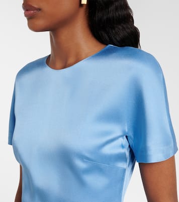 Abito midi in raso | Victoria Beckham