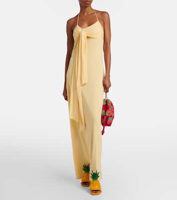 Paula's Ibiza crêpe jersey maxi dress | Loewe