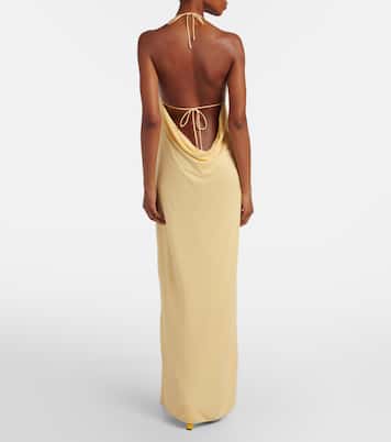 Paula's Ibiza crêpe jersey maxi dress | Loewe