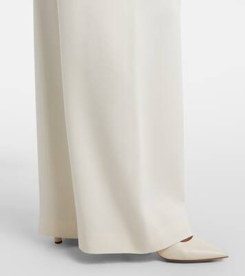 Silk-blend georgette wide-leg pants | Oscar de la Renta