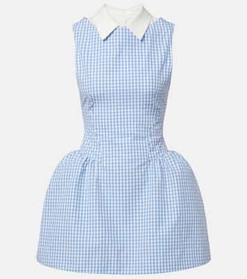 Gingham cotton minidress | Shushu/Tong