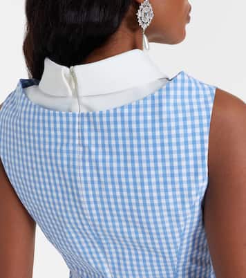 Gingham cotton minidress | Shushu/Tong