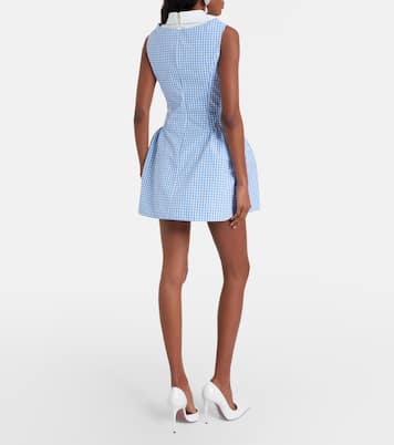 Gingham cotton minidress | Shushu/Tong