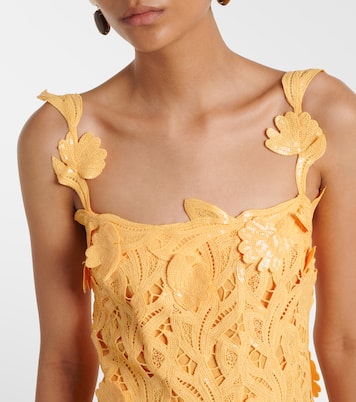 Marenna broderie anglaise sequined gown | Simkhai