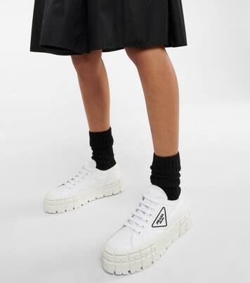 Wheel gabardine sneakers | Prada